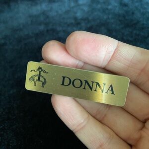 DONNA Magnetic Brooks Brothers Name Badge